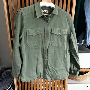 NWOT Madewell Garment Dyed Twill Shirt Jacket